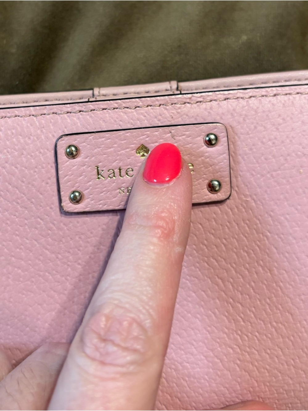 kate♠️spade pink pebbled leather wallet - Picture 14 of 16